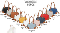 Taske med brune detaljer 28x15x20cm - Ingen returret - ITFEB25