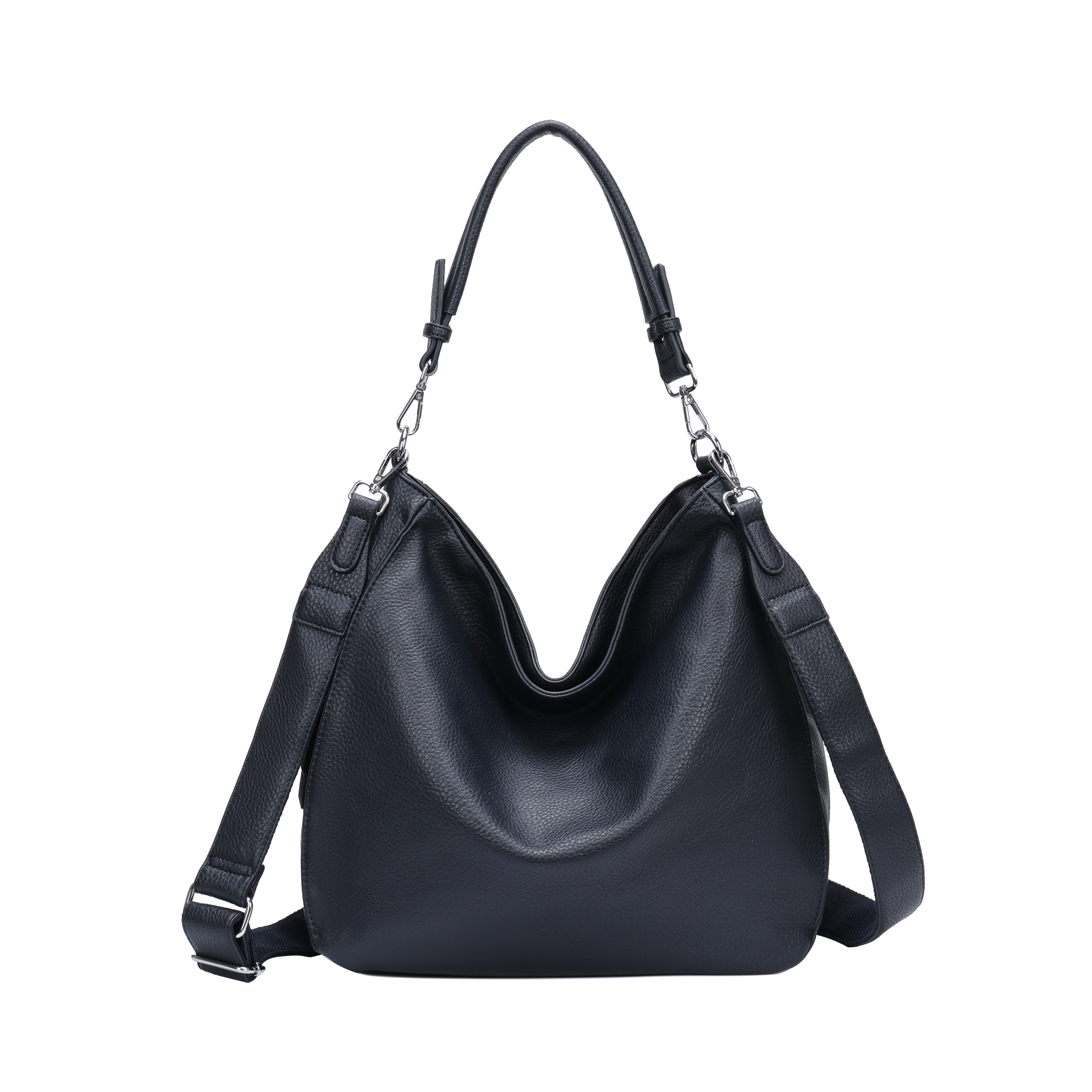 Slouchy taske med lynlås 36x13x30cm - Ingen returret - ITFEB25