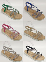 Sandaler med blød bund criss cross -