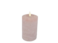 LED lys rosa antique D7.6xH12cm