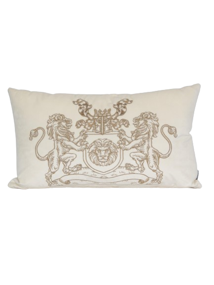 Pillow with lion motif 35x65 cm