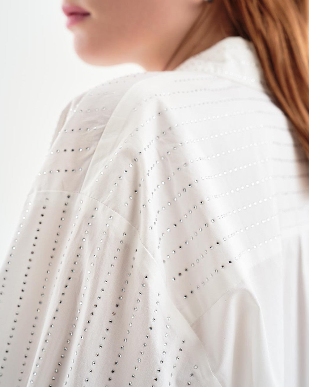 Access Fashion Oversized rhinestone shirt