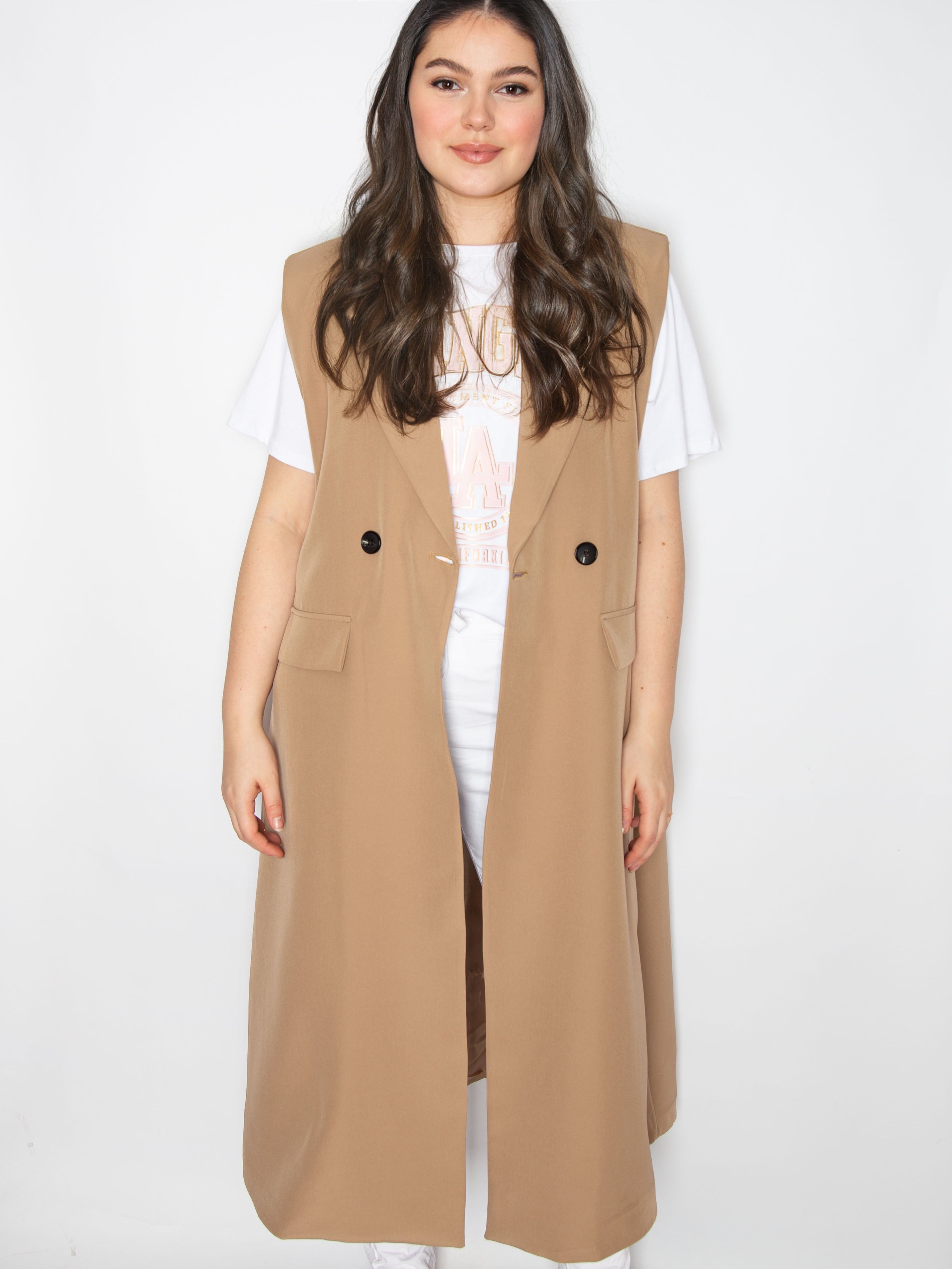 Lang blazer vest