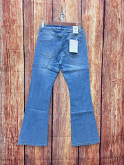 Jeans med bootcut, bling og push up by Krone 1