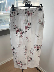 Blomstret maximirakelnederdel - Viskose Nylon Elastan