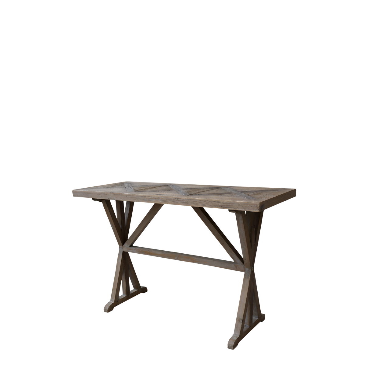 Fransk Bord i genbrugstræ 77x117x46cm natur