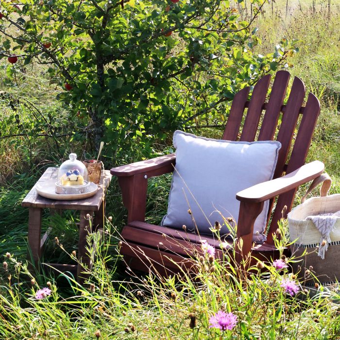 Adirondack Stol foldbar , H97/L73/B87 cm natur