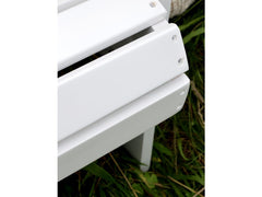 Adirondack Stol foldbar, H97/L73/B87 cm hvid