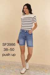 Bermuda shorts med push up