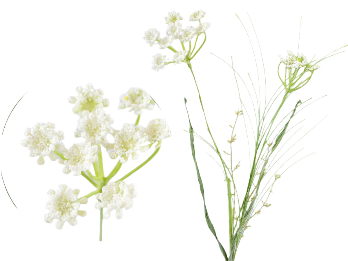 Blomstergren, 68cm, hvid