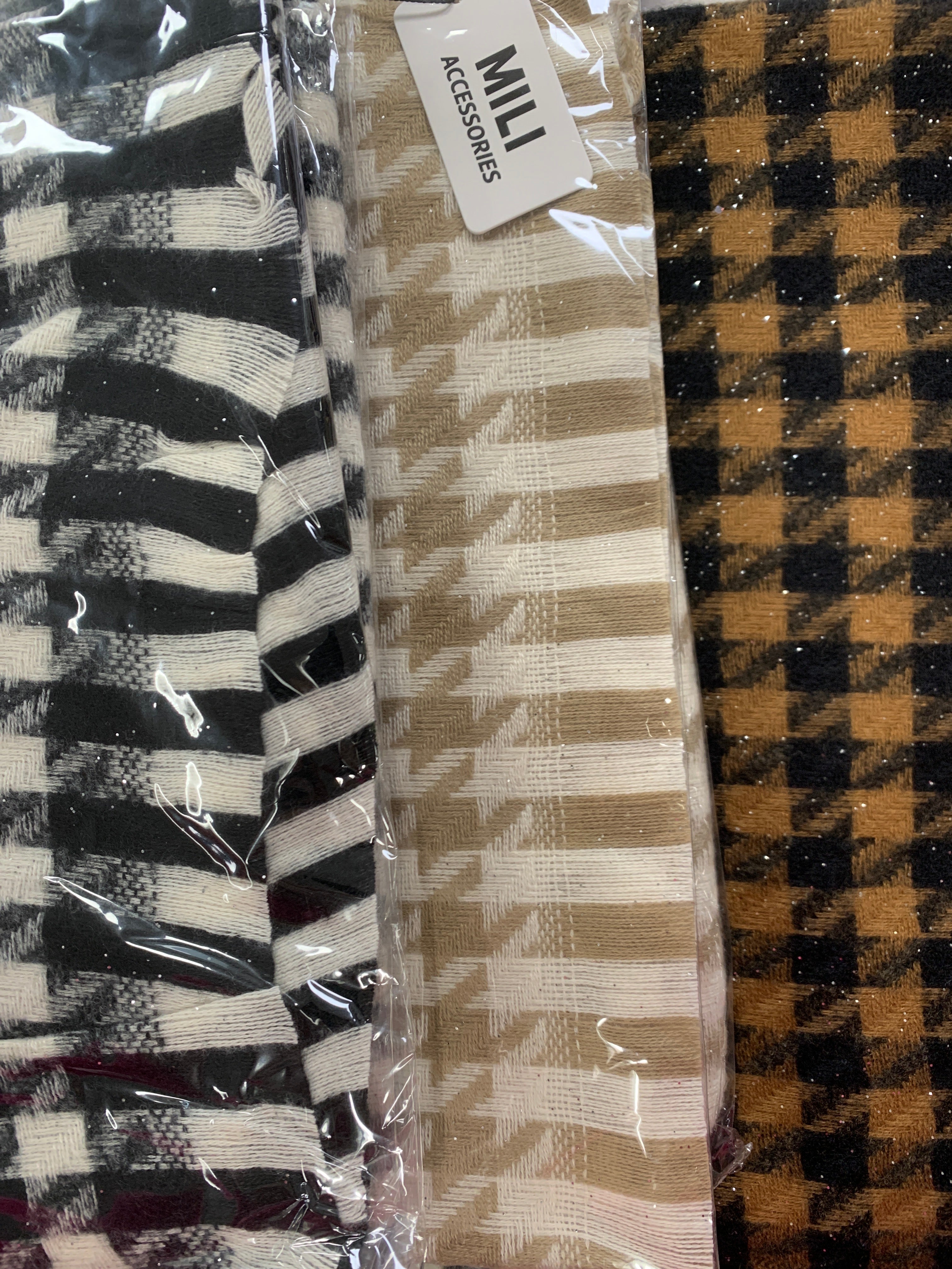 Houndstooth halstørklæde by Krone 1