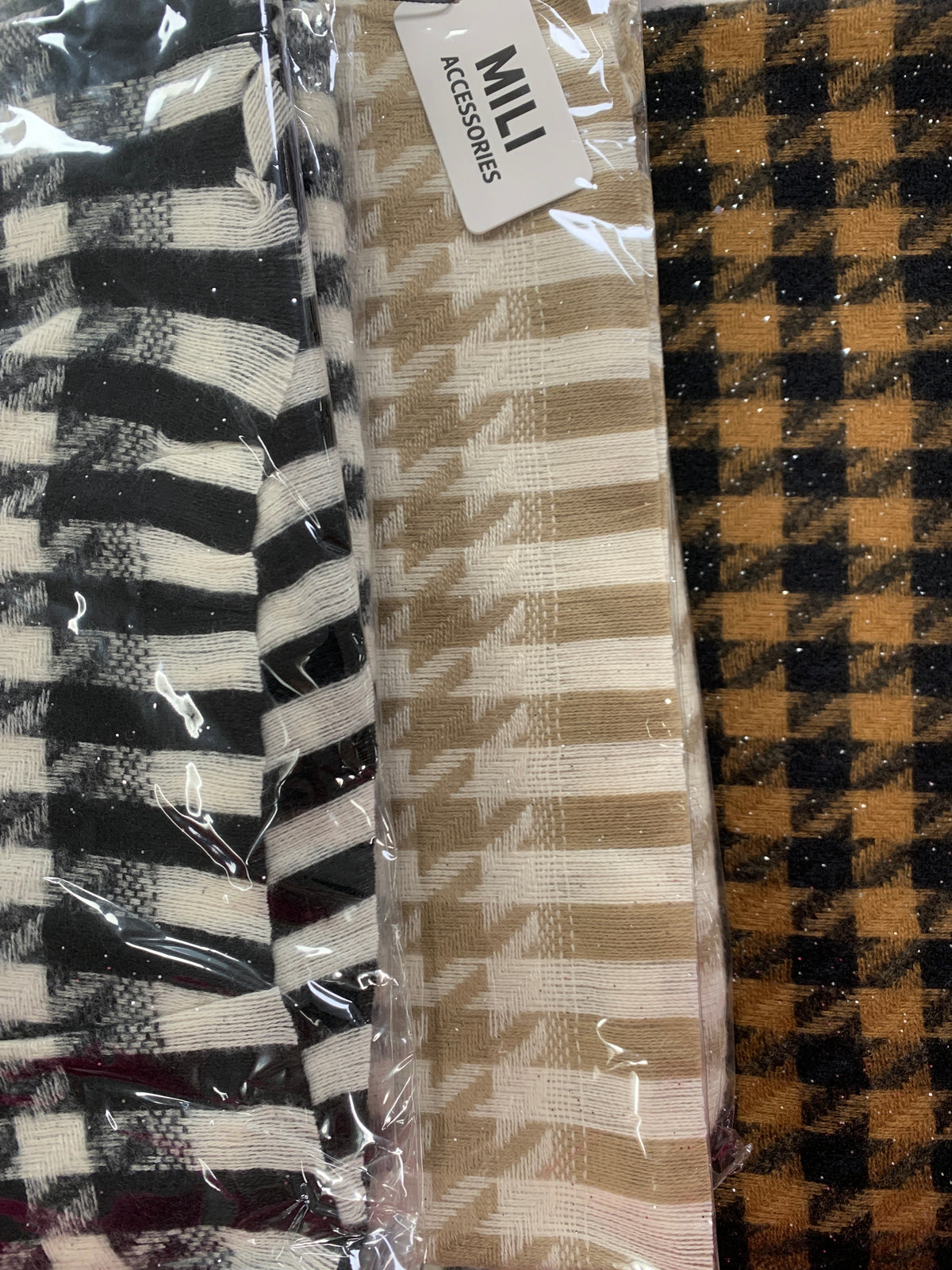 Houndstooth halstørklæde by Krone 1