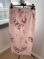 Blomstret maximirakelnederdel - Viskose Nylon Elastan
