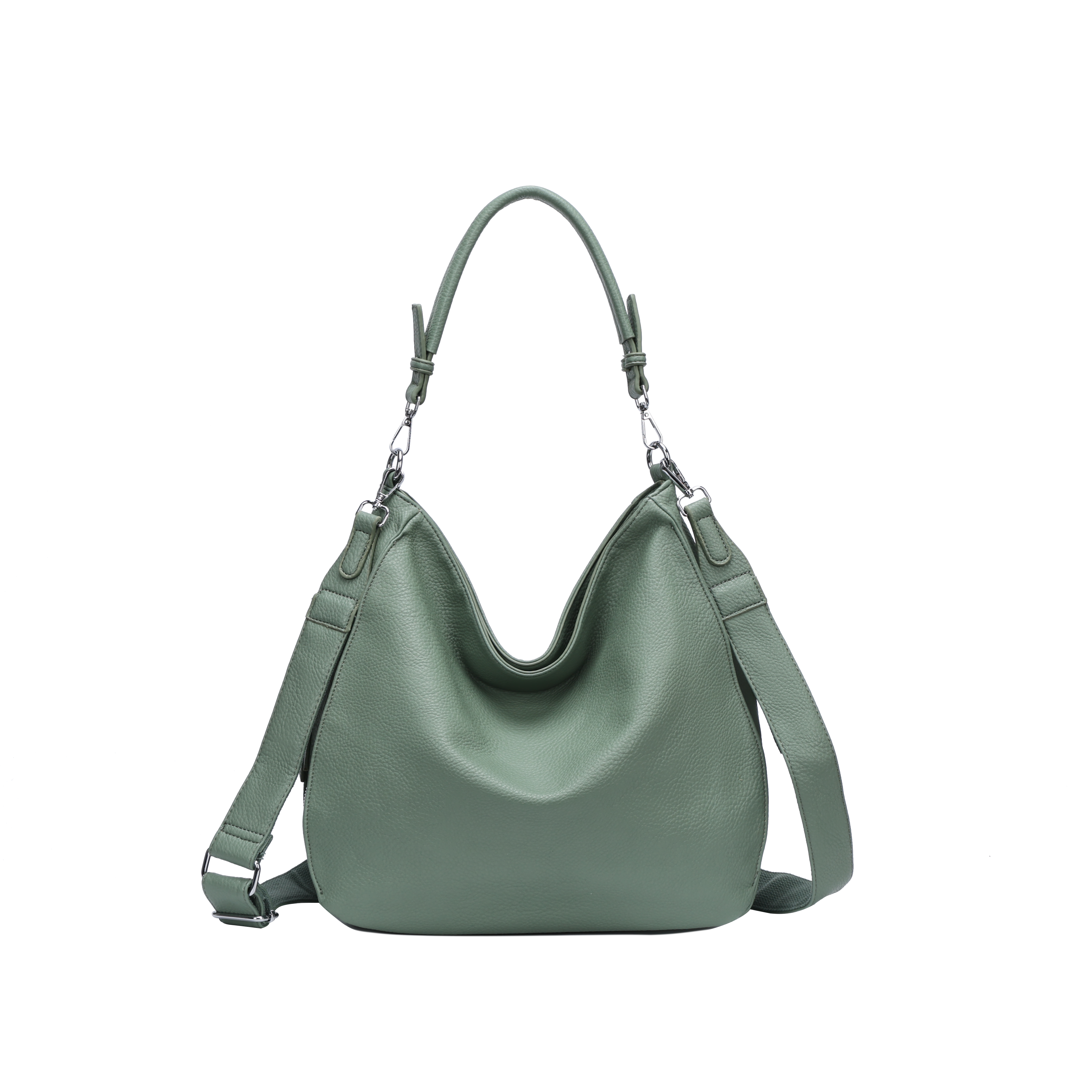 Slouchy taske med lynlås 36x13x30cm - Ingen returret - ITFEB25