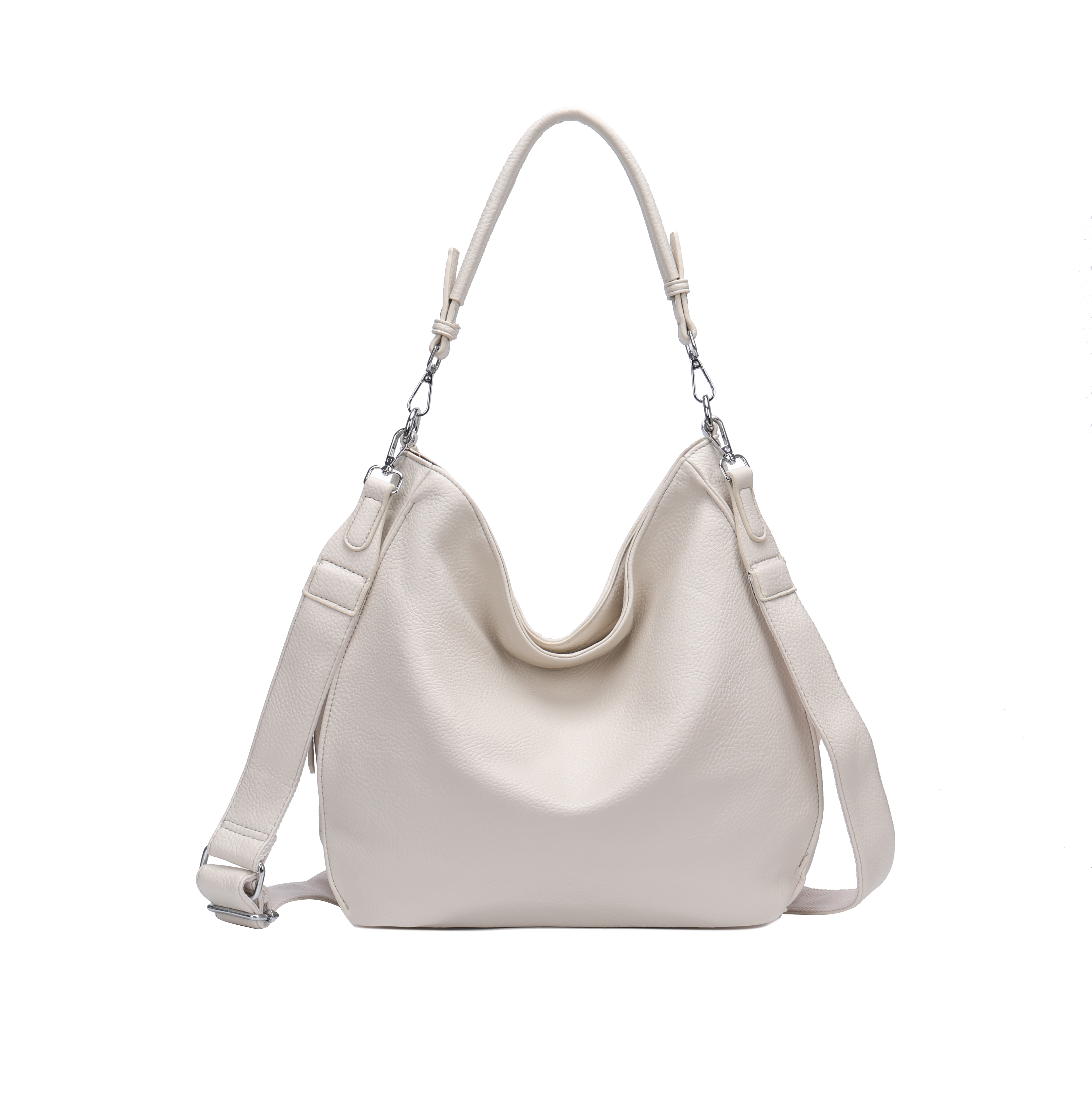 Slouchy taske med lynlås 36x13x30cm - Ingen returret - ITFEB25