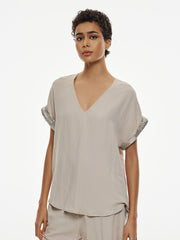 Access Blouse with a V and sequins