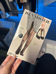 Nylonstrømper med detalje sort by Krone 1