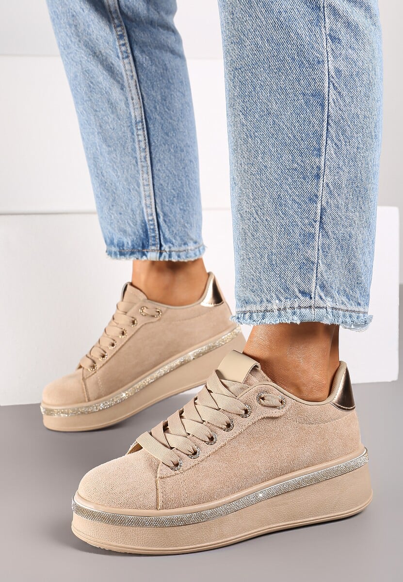 Sneakers med bling kant - ITSEP24