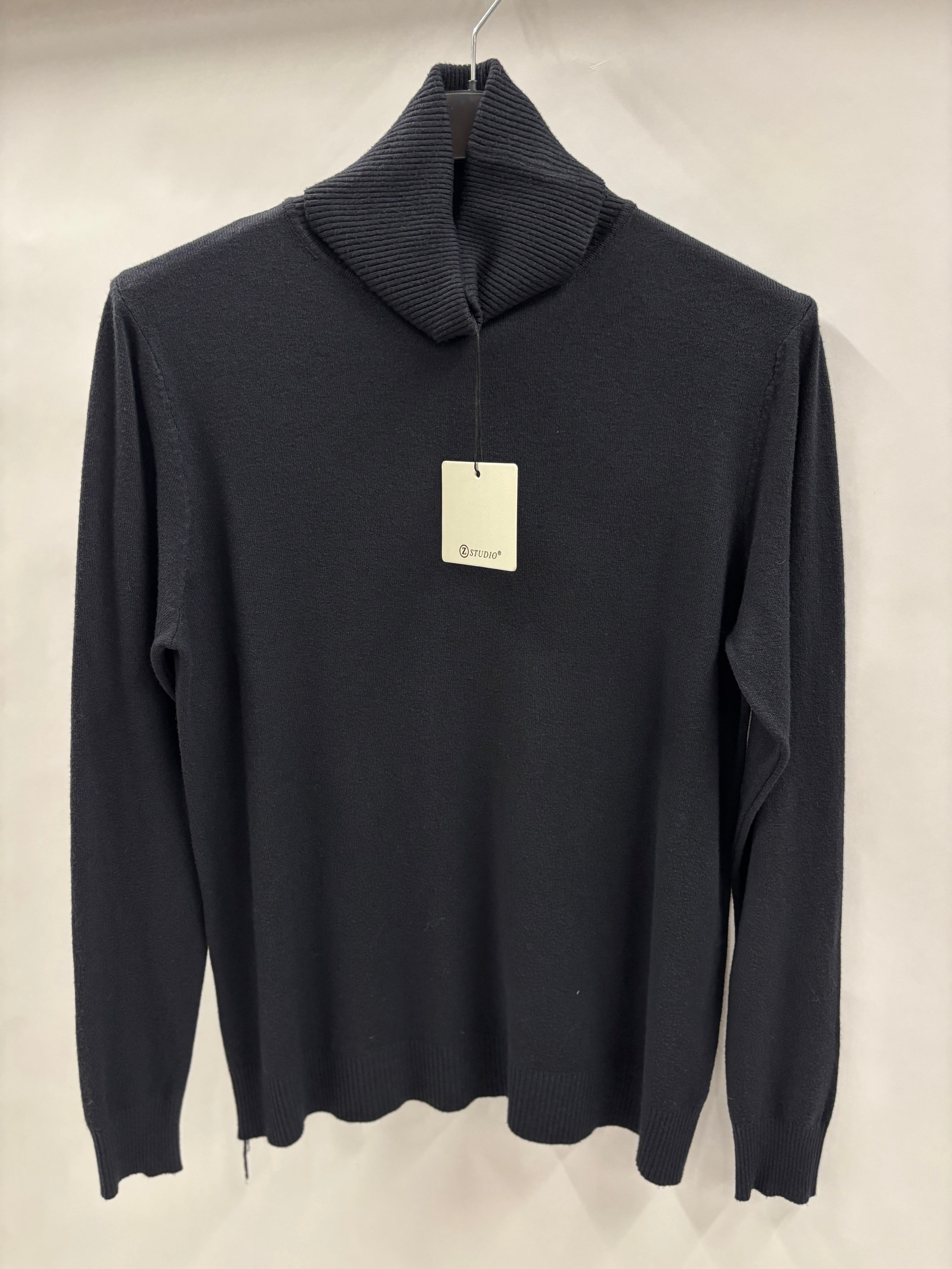 Langærmet Rullekravebluse