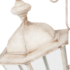Hvid pendellampe med udsmykning 54x44x95cm