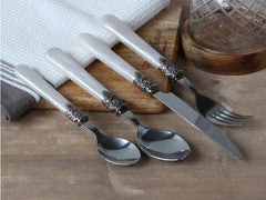 Lina's cutlery with silver decoration set of 4