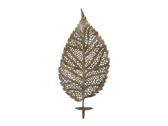 Vire Candlestick for wall w. leaf H57/L27/W11.5 cm antique brass
