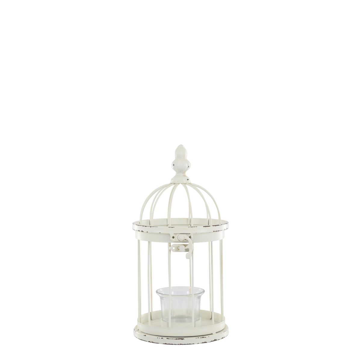 Birdcage for tealights H18.5/D12 cm antique cream