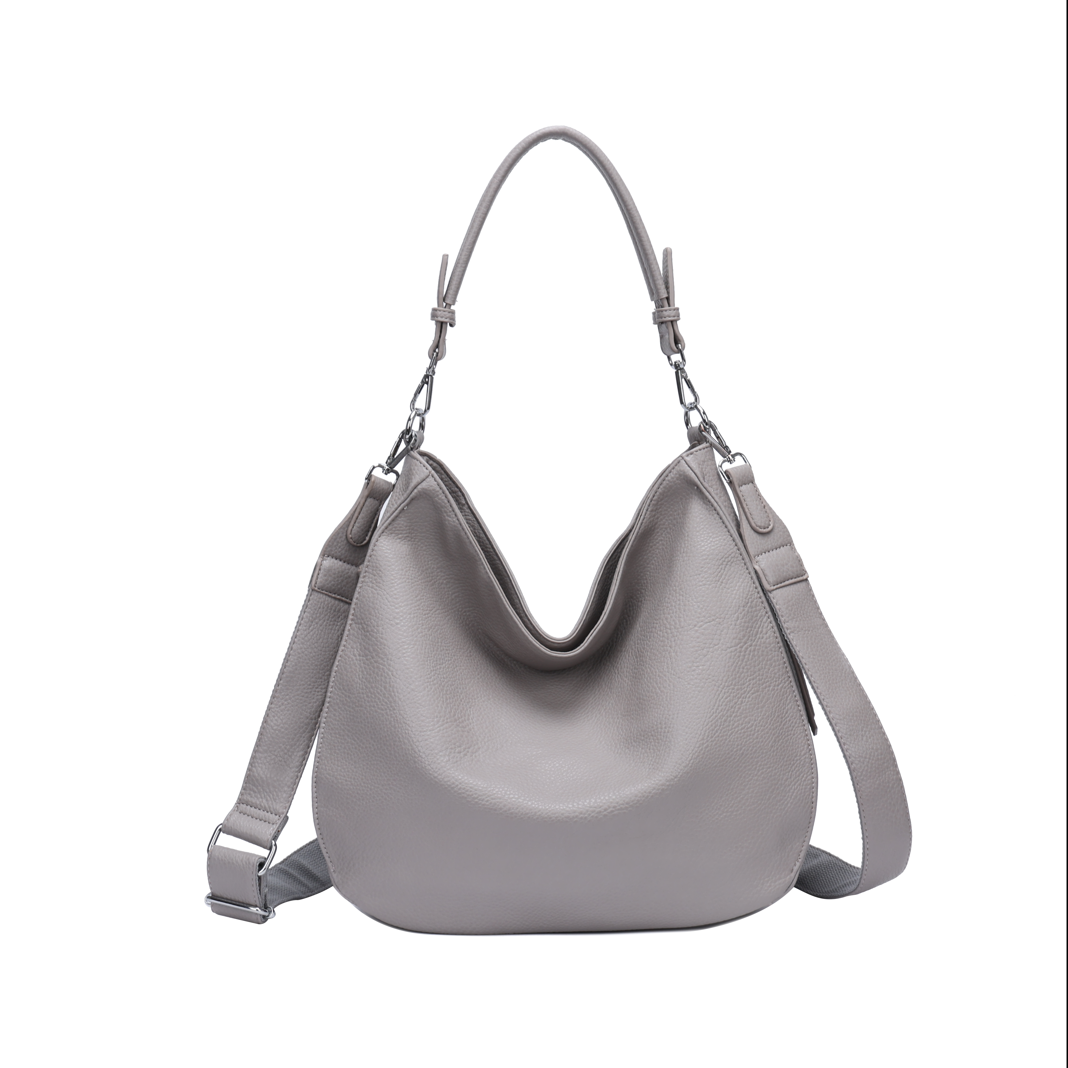 Slouchy taske med lynlås 36x13x30cm - Ingen returret - ITFEB25