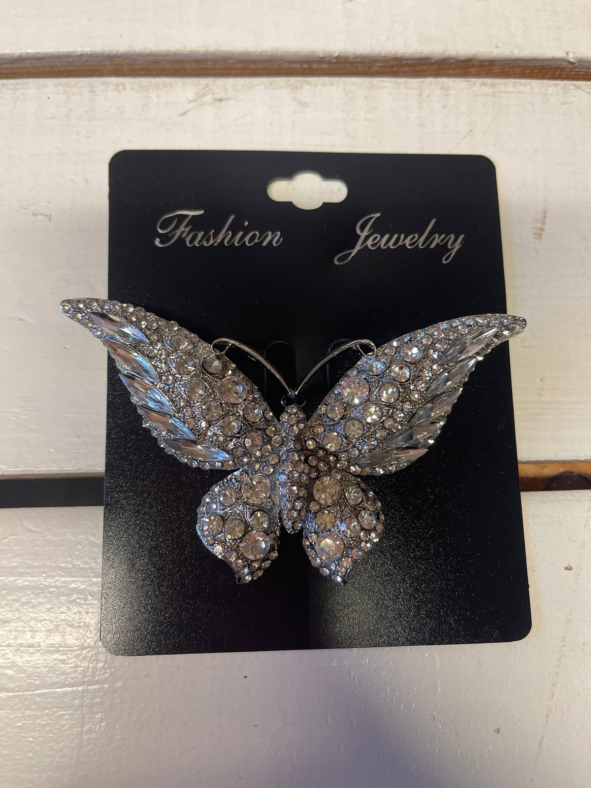 Bling broche - Stor sommerfugl