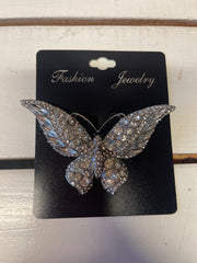 Bling broche - Stor sommerfugl
