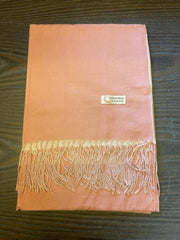 Cashmere blend tørklæde med frynser