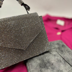 Bling taske med hank