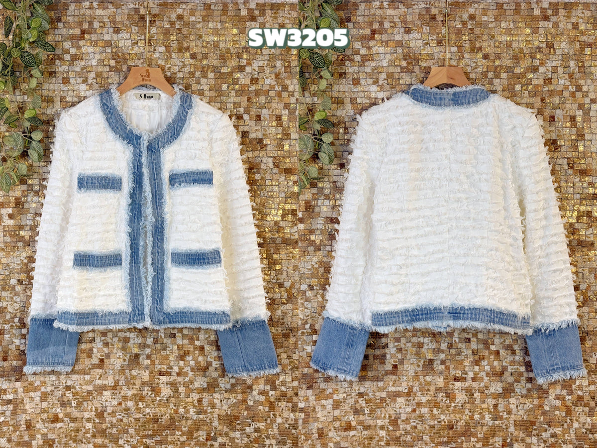 Cowboy jakke med flosset detaljer - ITFEB25