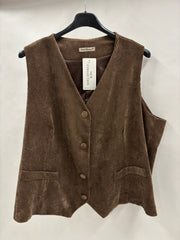 Fløjlsvest Med Knapper