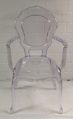 Stol Klar Plast i barok stil