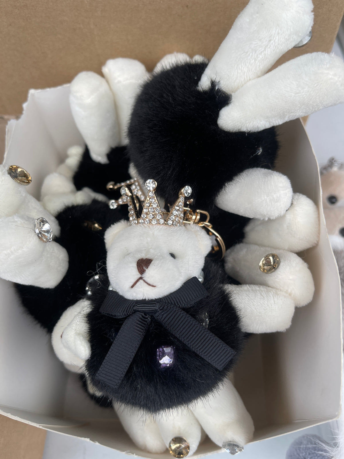 Nøglering med bamse krone by Krone 1