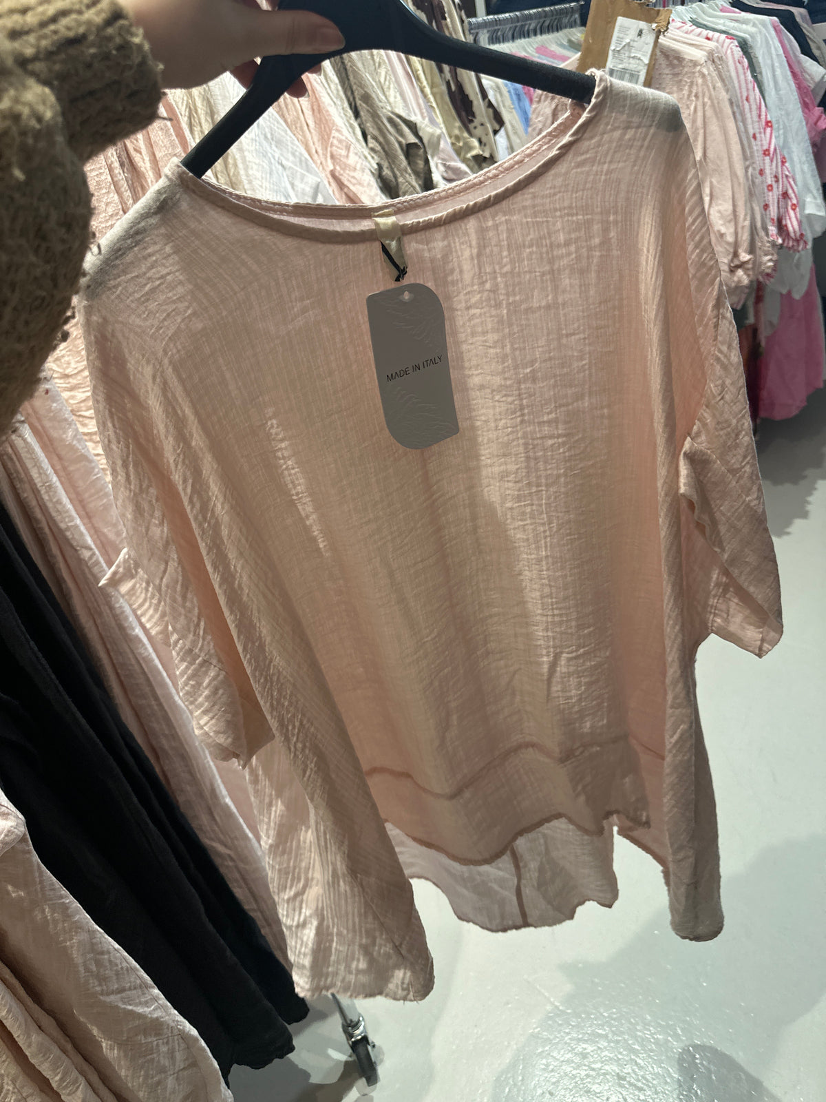 Asymmetrisk bluse