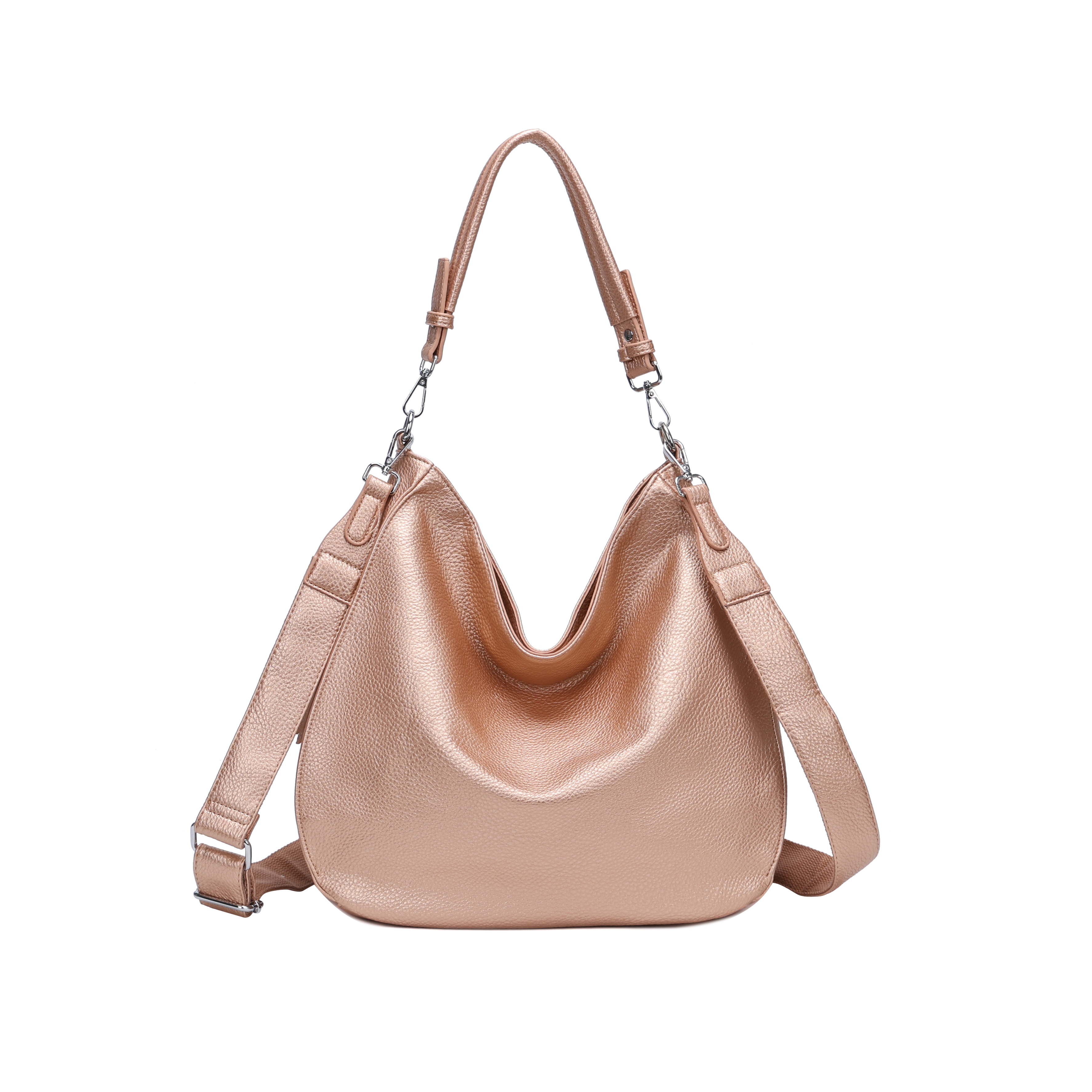 Slouchy taske med lynlås 36x13x30cm - Ingen returret - ITFEB25
