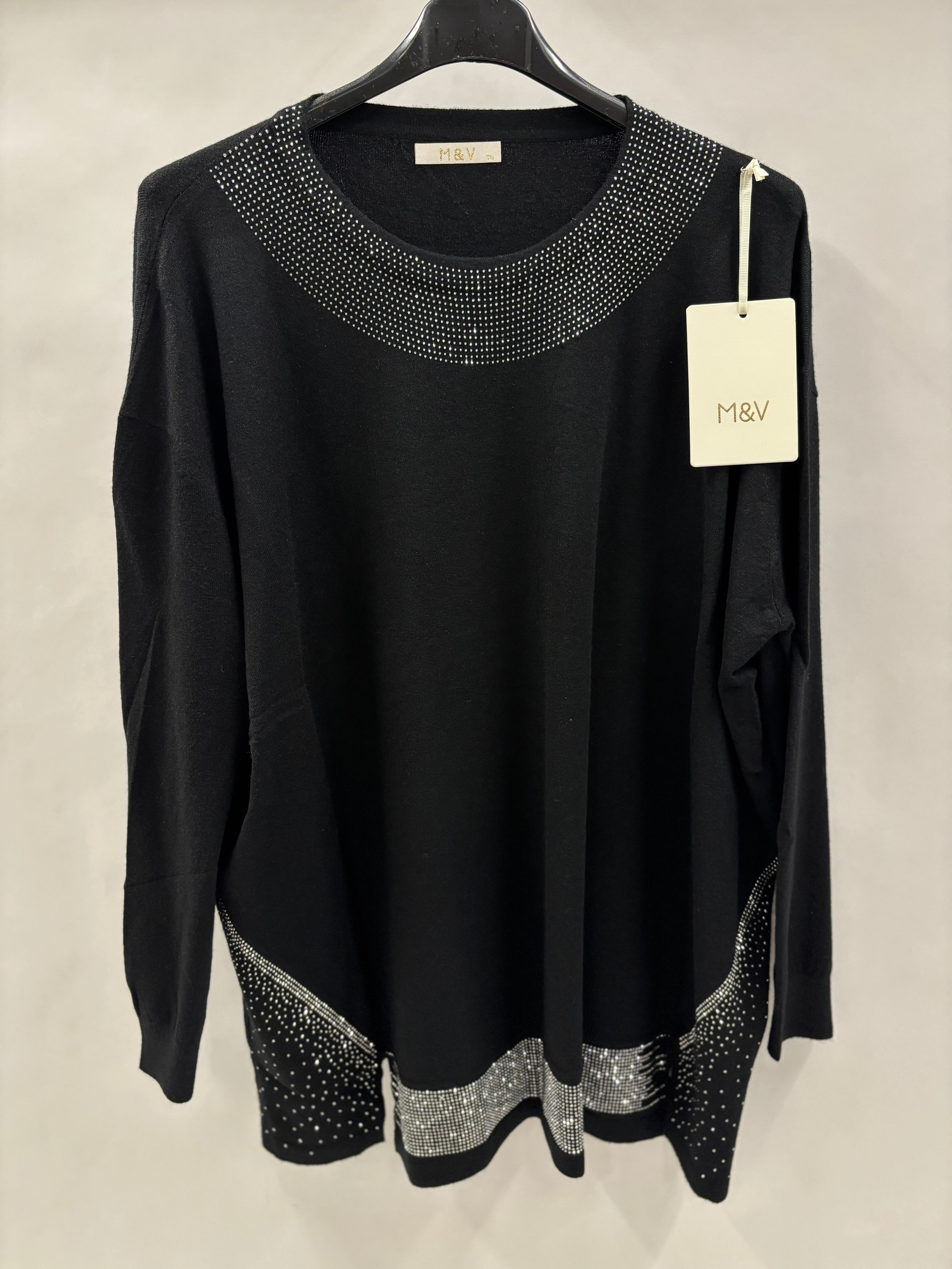 Strikbluse, Blingkanter