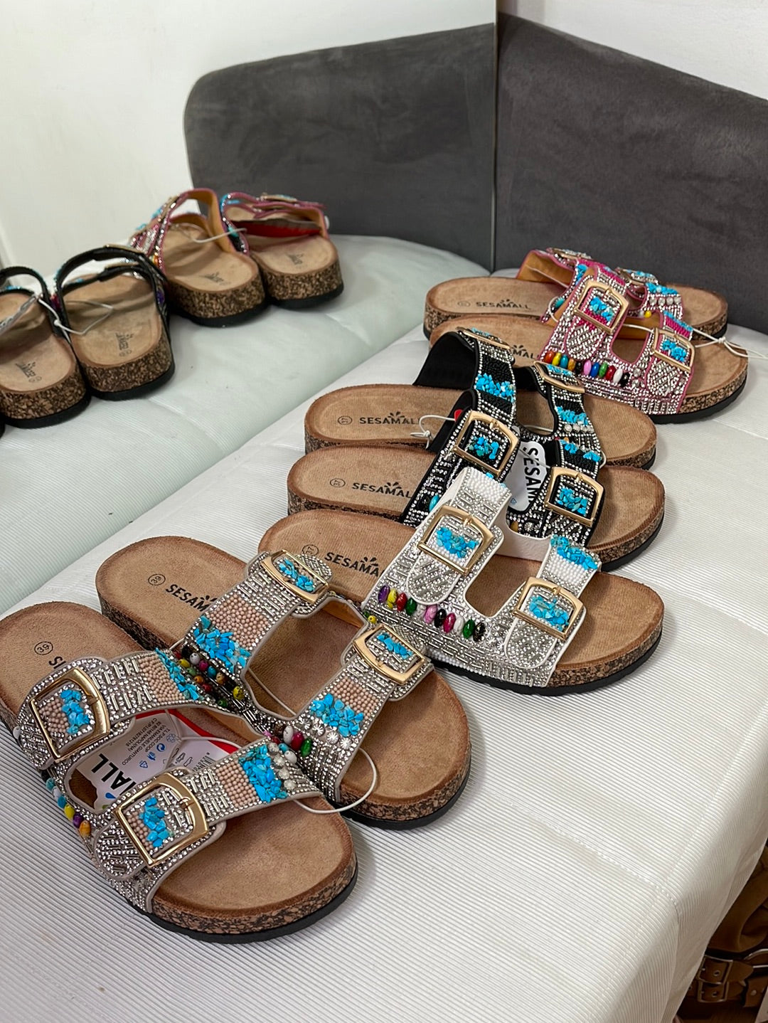 Sandaler med bling boheme by Krone 1