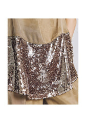 Access Asymmetric top with sequins