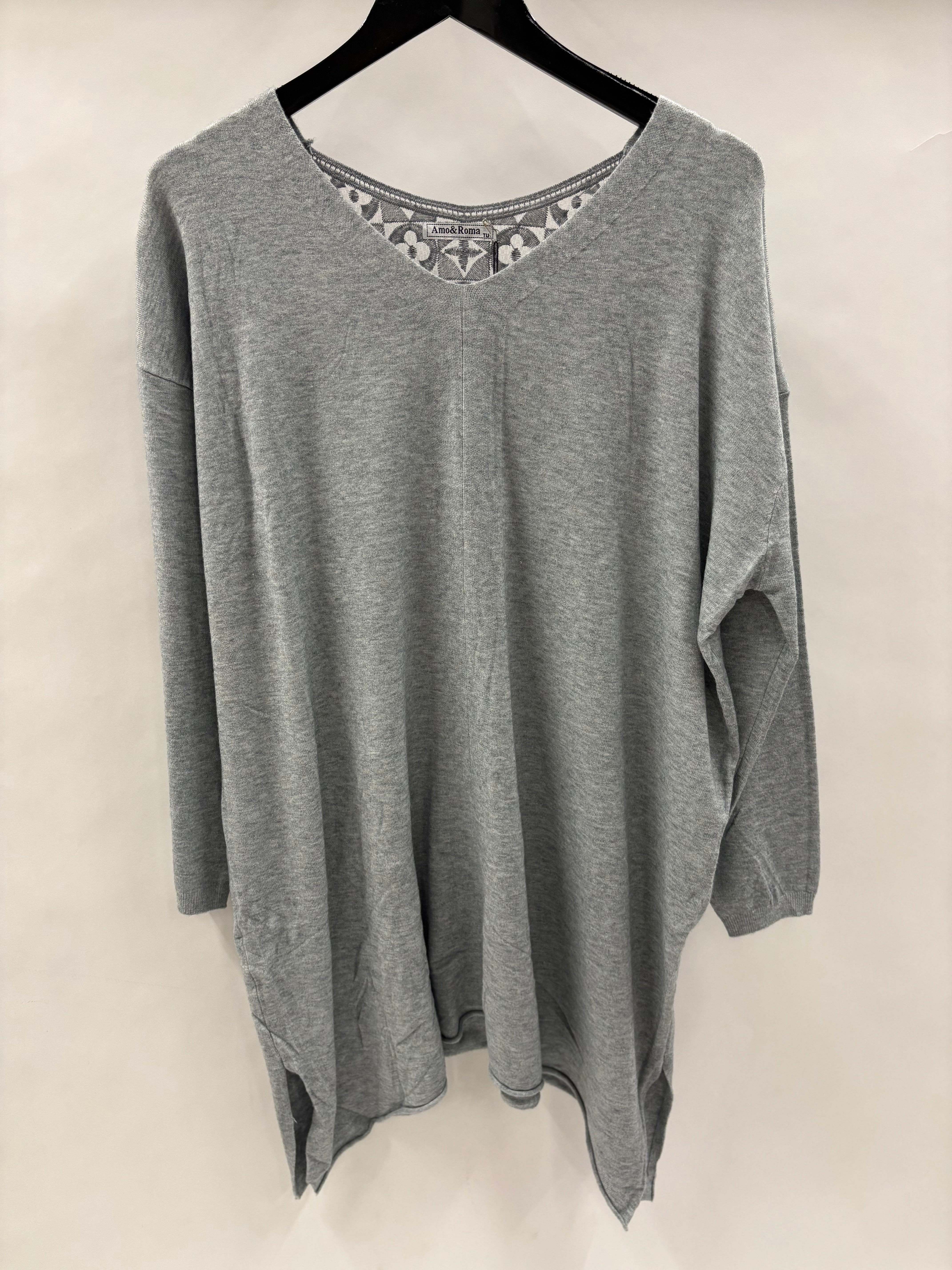 Strikbluse, Hæklet Ryg