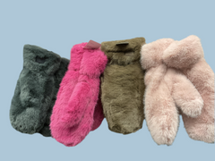 Faux pels luffer fashion