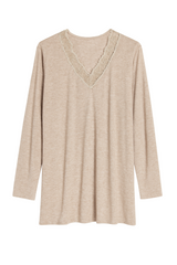 Strik med blonde - Brystmål 140cm