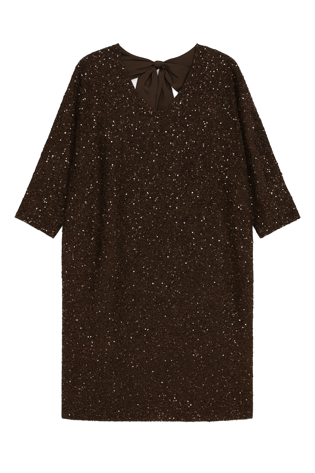 Pailletkjole med sløjfe