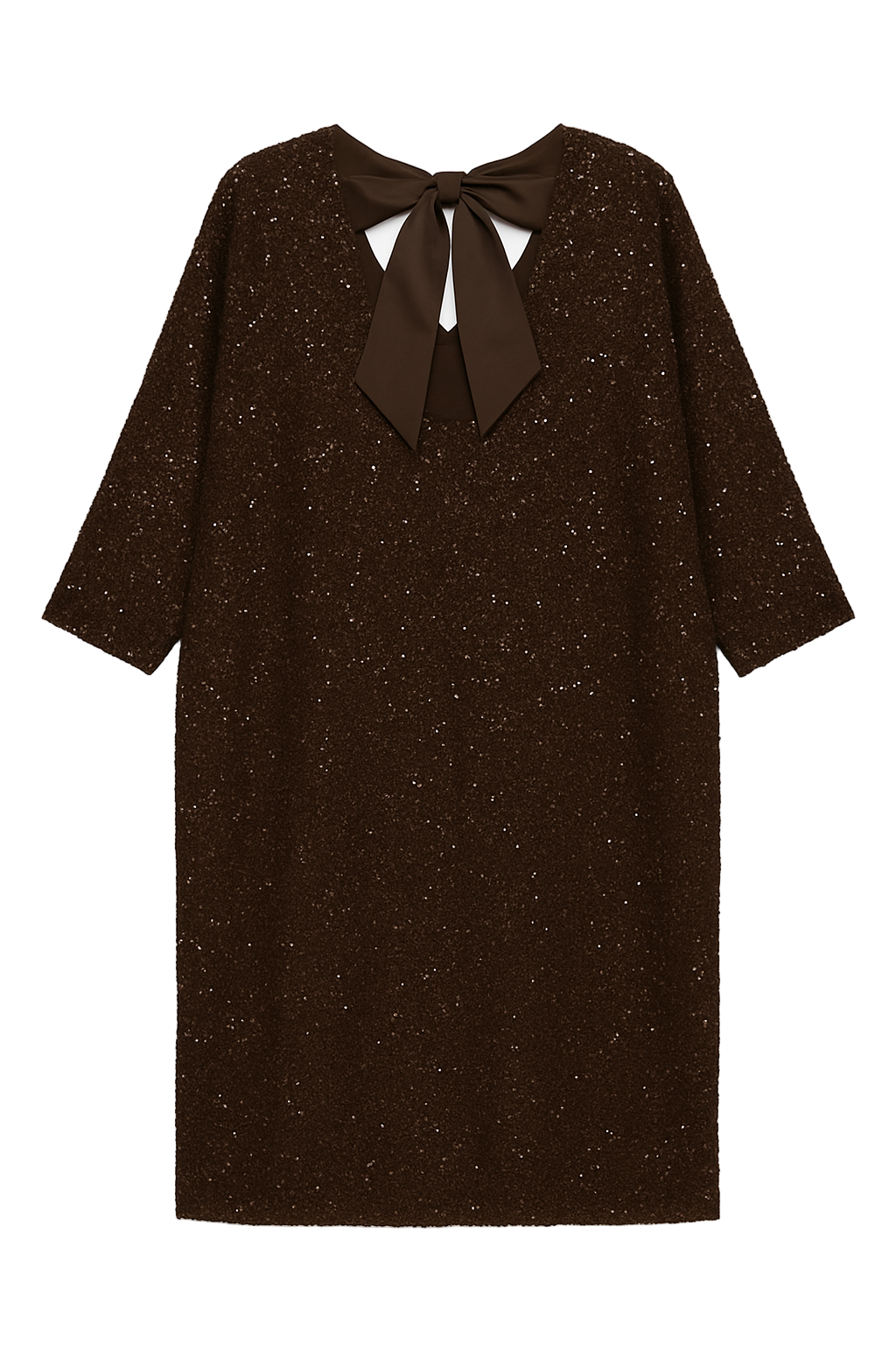 Pailletkjole med sløjfe