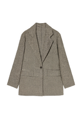 Ternet blazer beige og brun