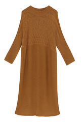 Lang strikkjole med slids - Defekt by Krone 1