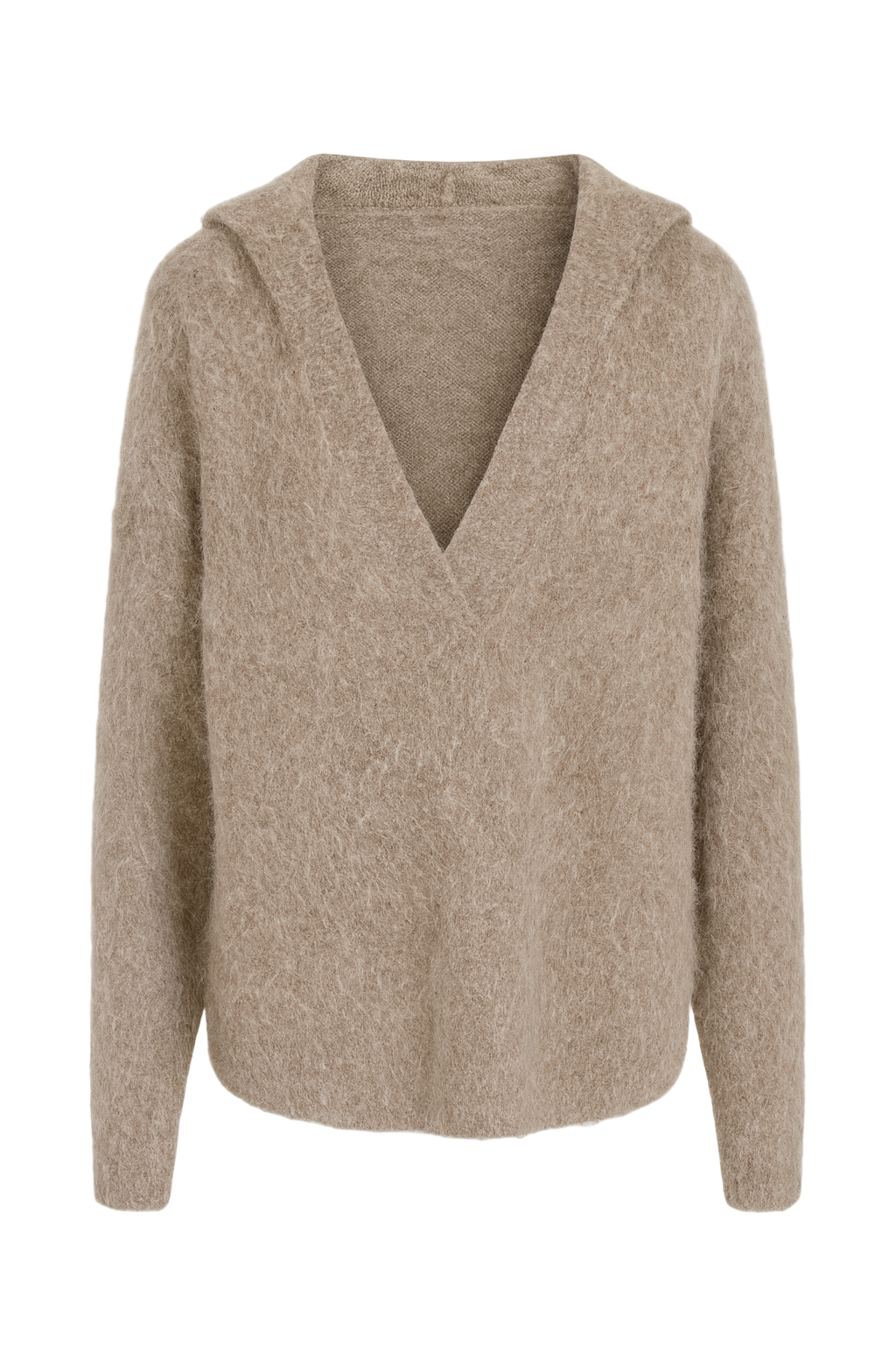 Herre strik - vamset med hætte by Krone 1