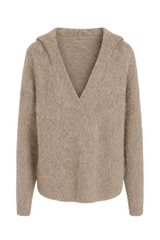 Herre strik - vamset med hætte by Krone 1